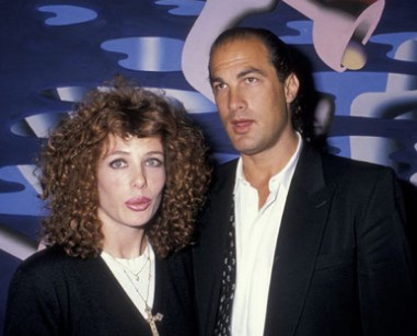 Kelly Lebrock with her second husband Steven Seagal. Know more about Kelly marriage, husband,wedding, and other marital details.